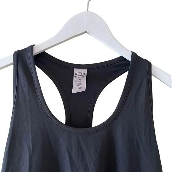 NWT Champion Black Gold Color Block Women’s Solid Retro Racer Back  SZ M #1147 - Picture 3 of 11